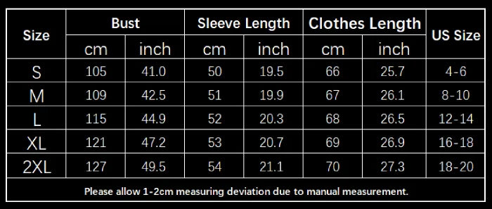 Women's Ribbed Hoodie size chart in inches and centimeters with bust, sleeve, and length measurements.