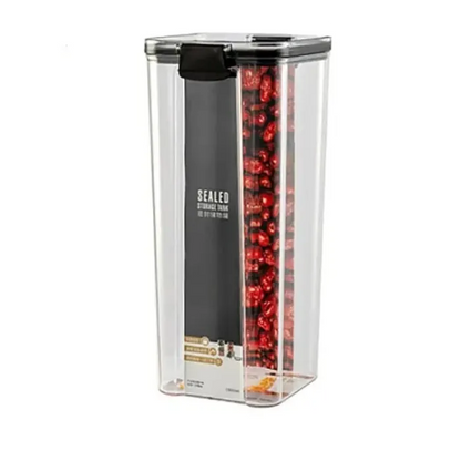 1800ml tall airtight storage container with dimensions for pantry organization systems